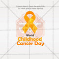 World Childhood Cancer Day Social Media Template | English PSD | Me Chitrakar 0225-3