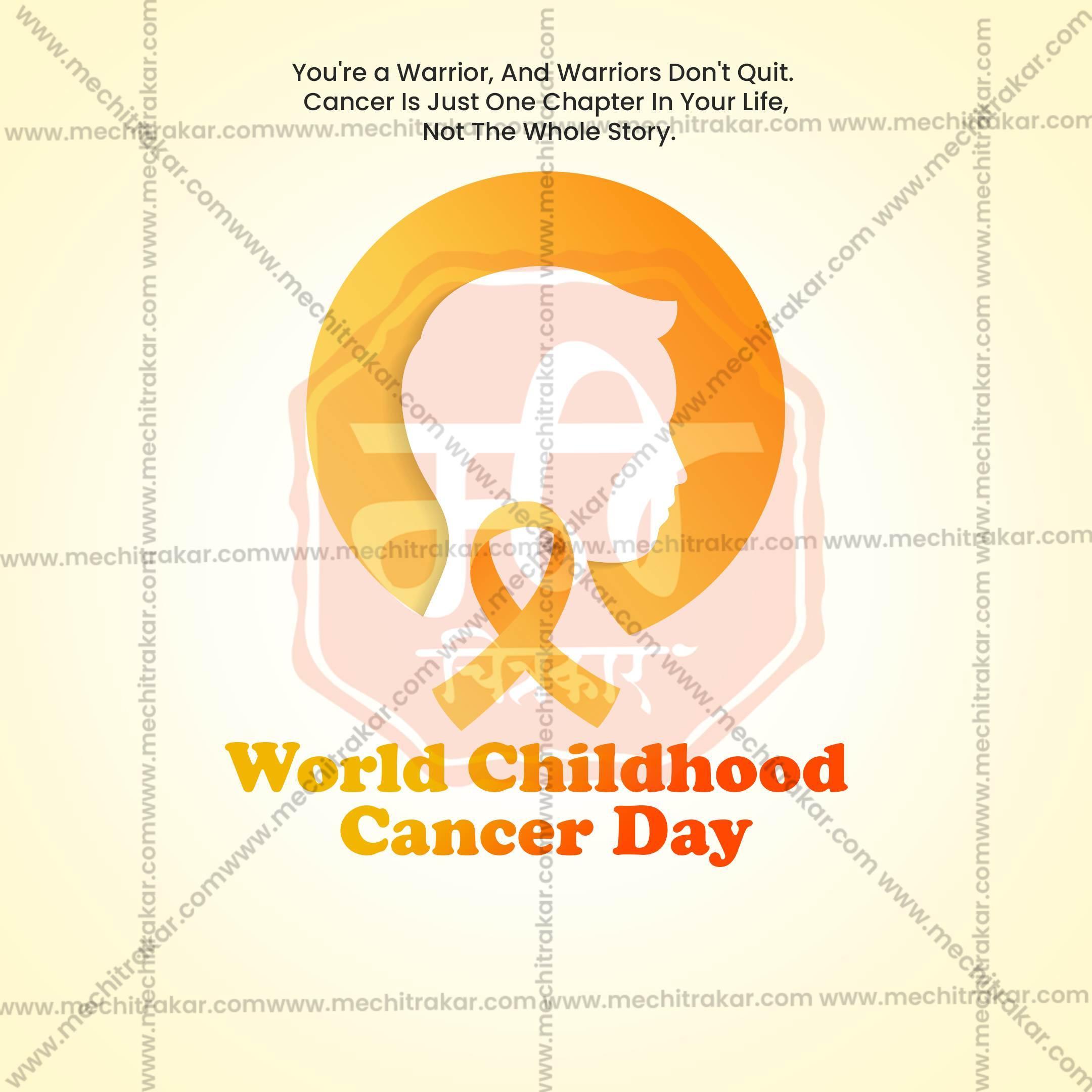 World Childhood Cancer Day Social Media Templates | 10 PSD Bundle No.1 (English) | Me Chitrakar-0225