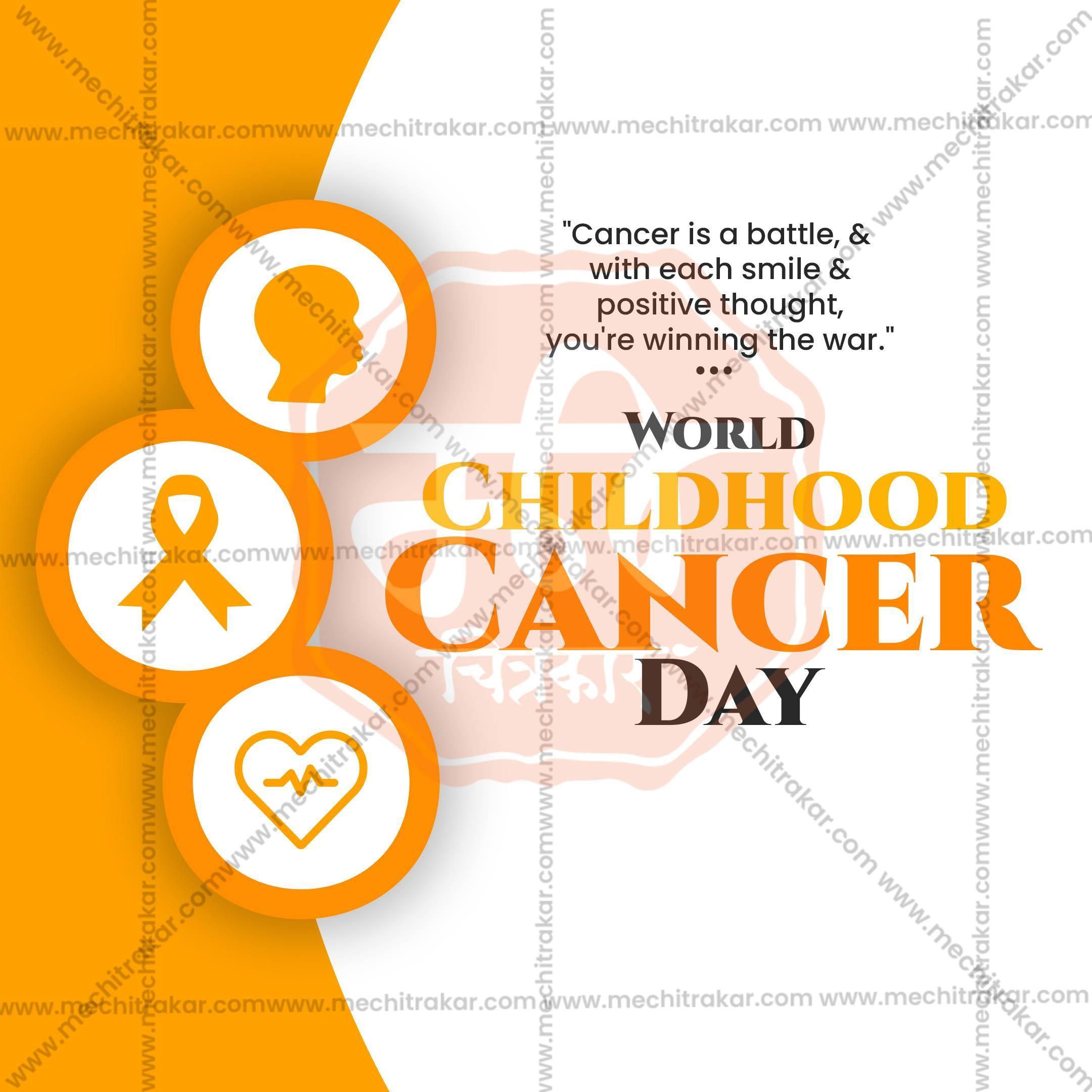 World Childhood Cancer Day Social Media Templates | 10 PSD Bundle No.1 (English) | Me Chitrakar-0225