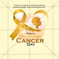 World Childhood Cancer Day Social Media Template | English PSD | Me Chitrakar 0225-6