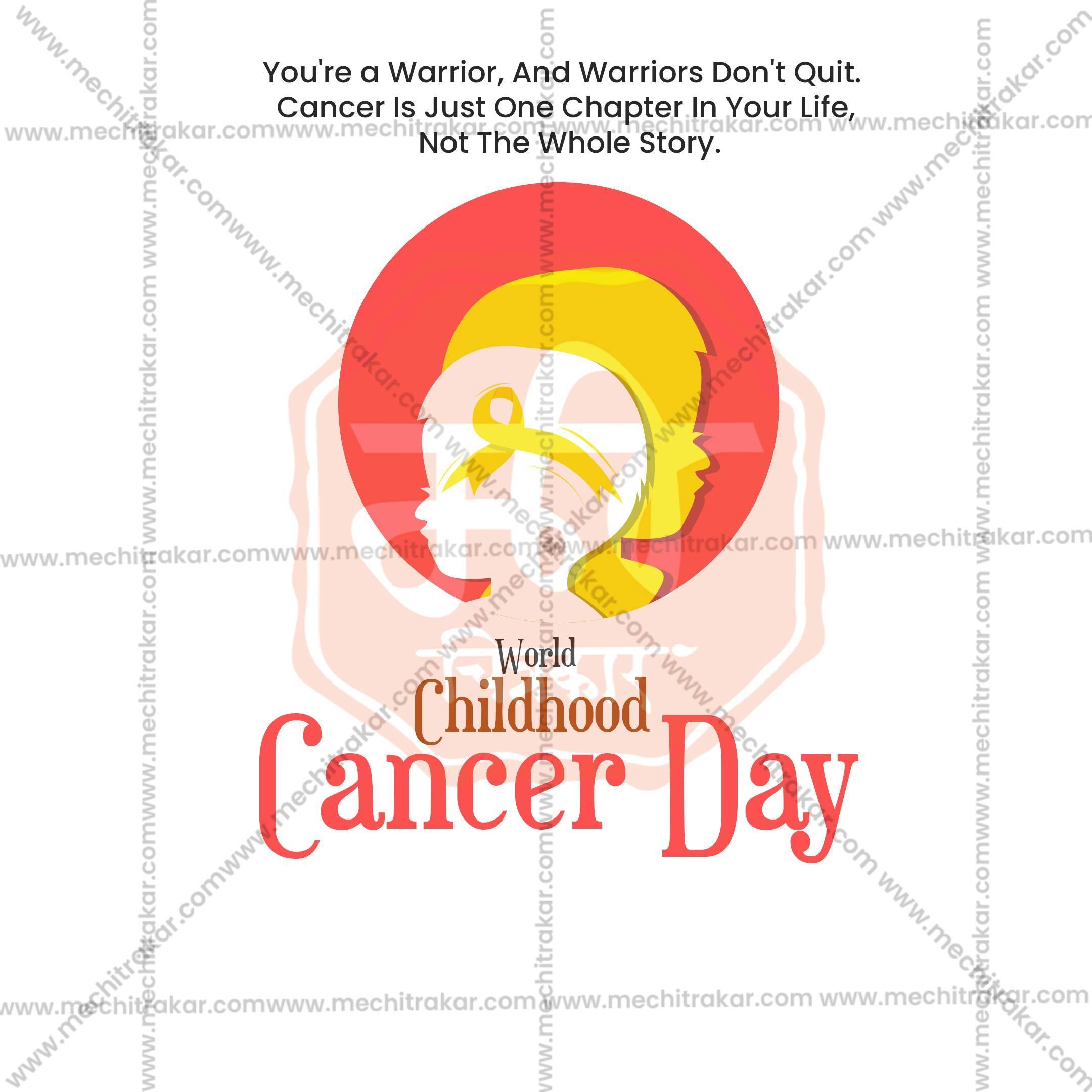 World Childhood Cancer Day Social Media Templates | 10 PSD Bundle No.1 (English) | Me Chitrakar-0225