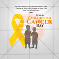 World Childhood Cancer Day Social Media Template | English PSD | Me Chitrakar 0225-9