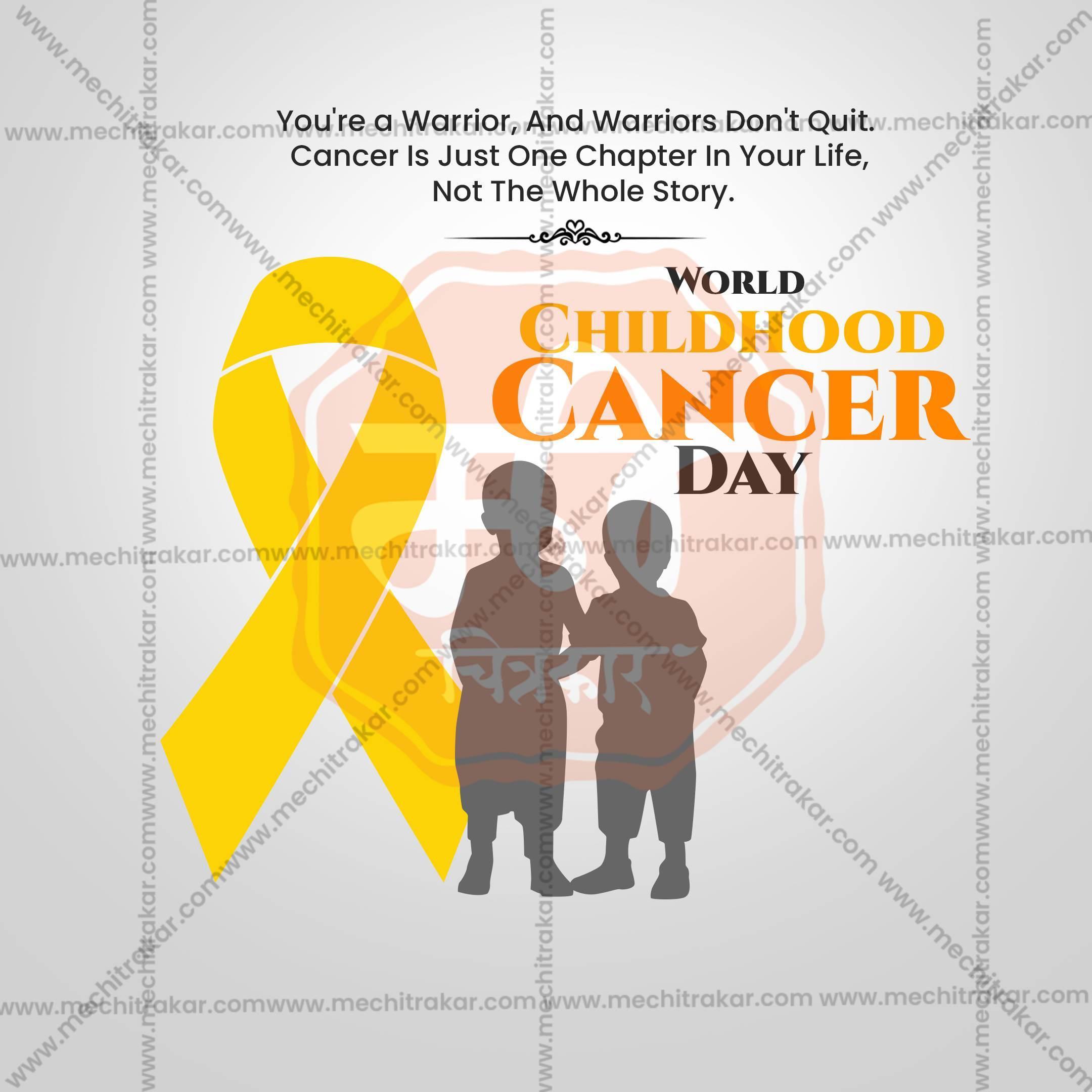 World Childhood Cancer Day Social Media Templates | 10 PSD Bundle No.1 (English) | Me Chitrakar-0225