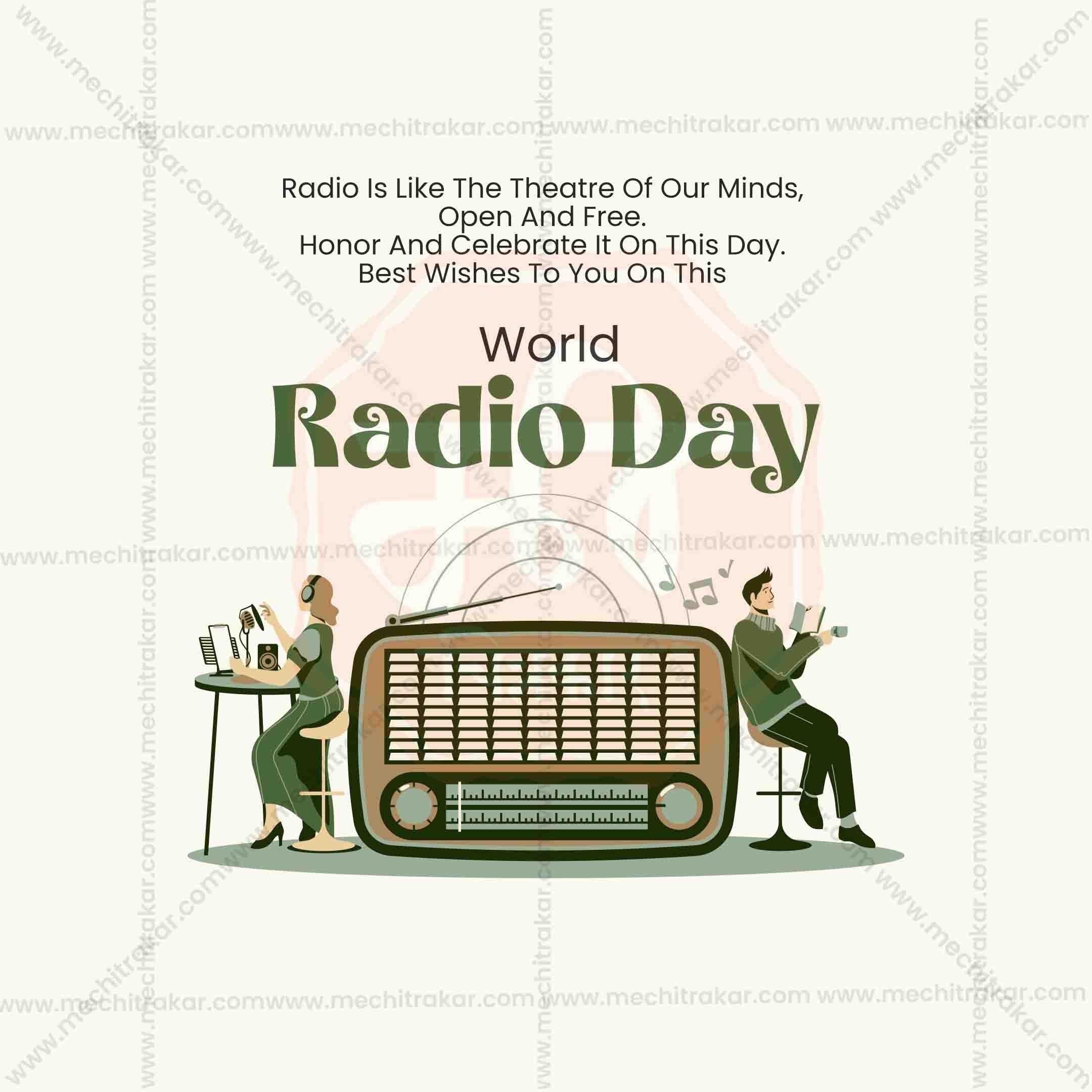 World Radio Day Social Media Template PSD & JPG Bundle:1 | (10 PSD & 10 JPG): English Templates