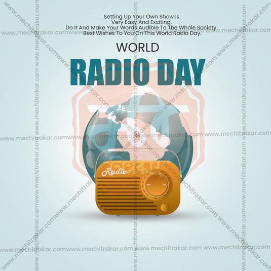 World Radio Day Social Media Template PSD & JPG Bundle:1 | (10 PSD & 10 JPG): English Templates