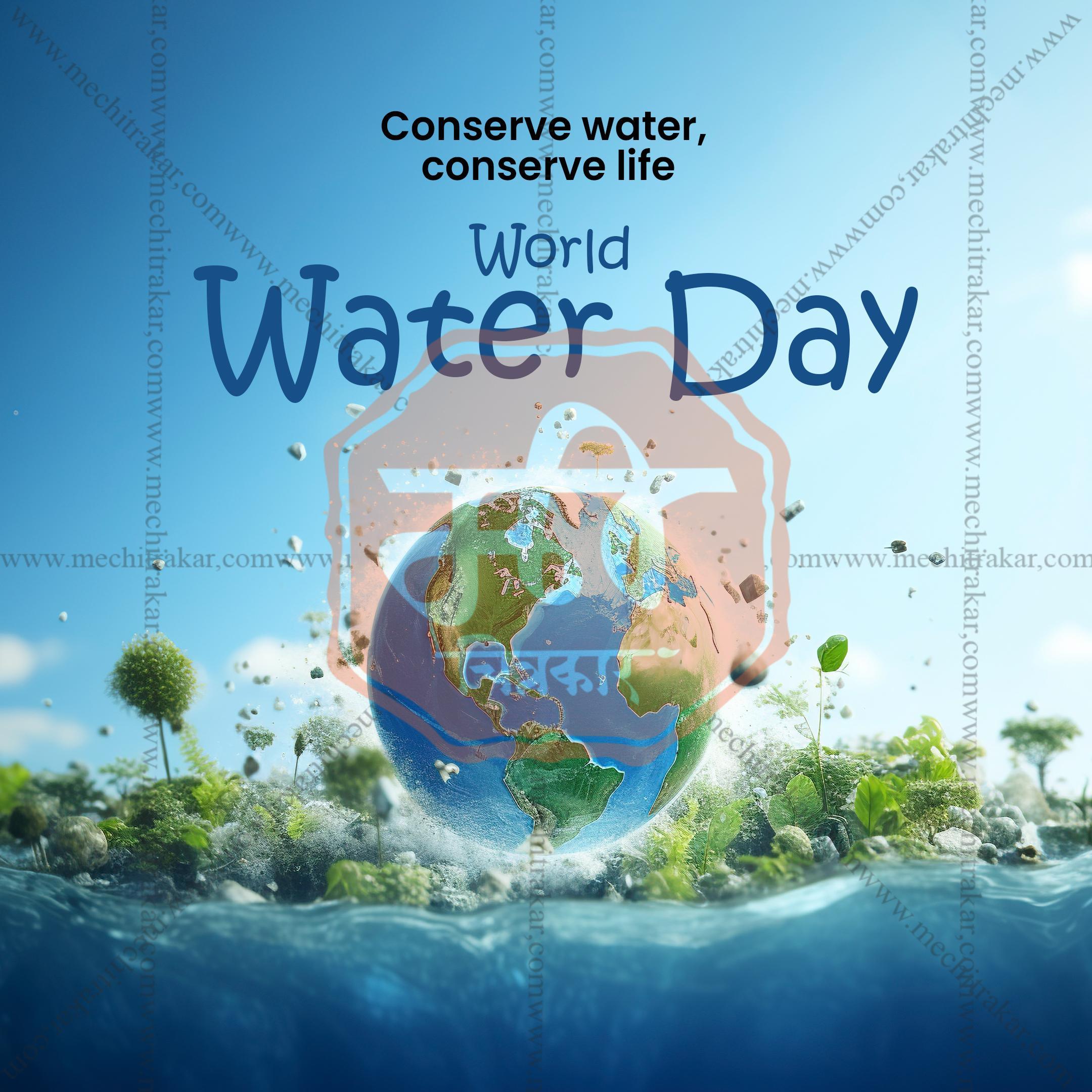 World Water Day Social Media Templates | 10 PSD Bundle No.1 (English) | Me Chitrakar-0325