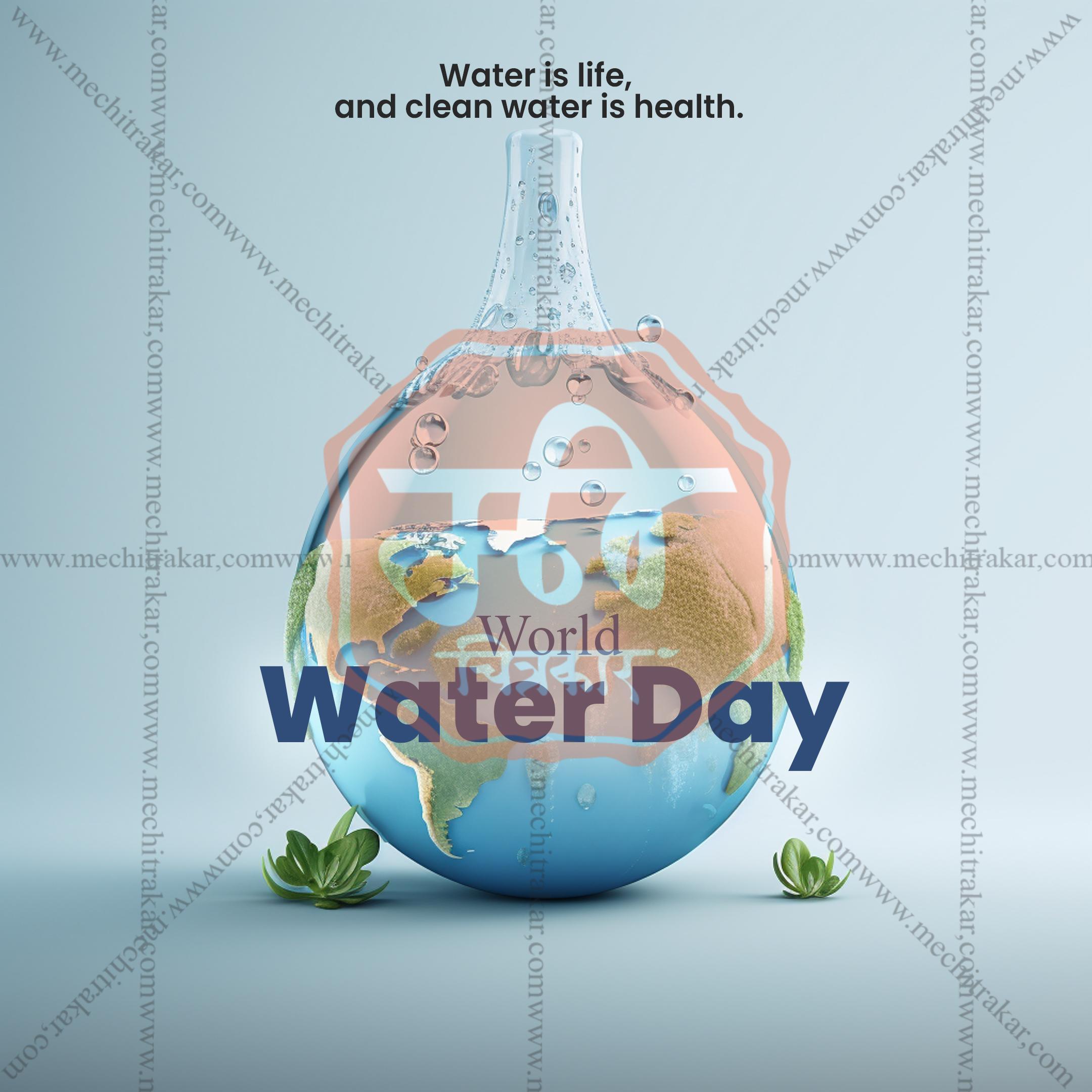 World Water Day Social Media Templates | 10 PSD Bundle No.1 (English) | Me Chitrakar-0325