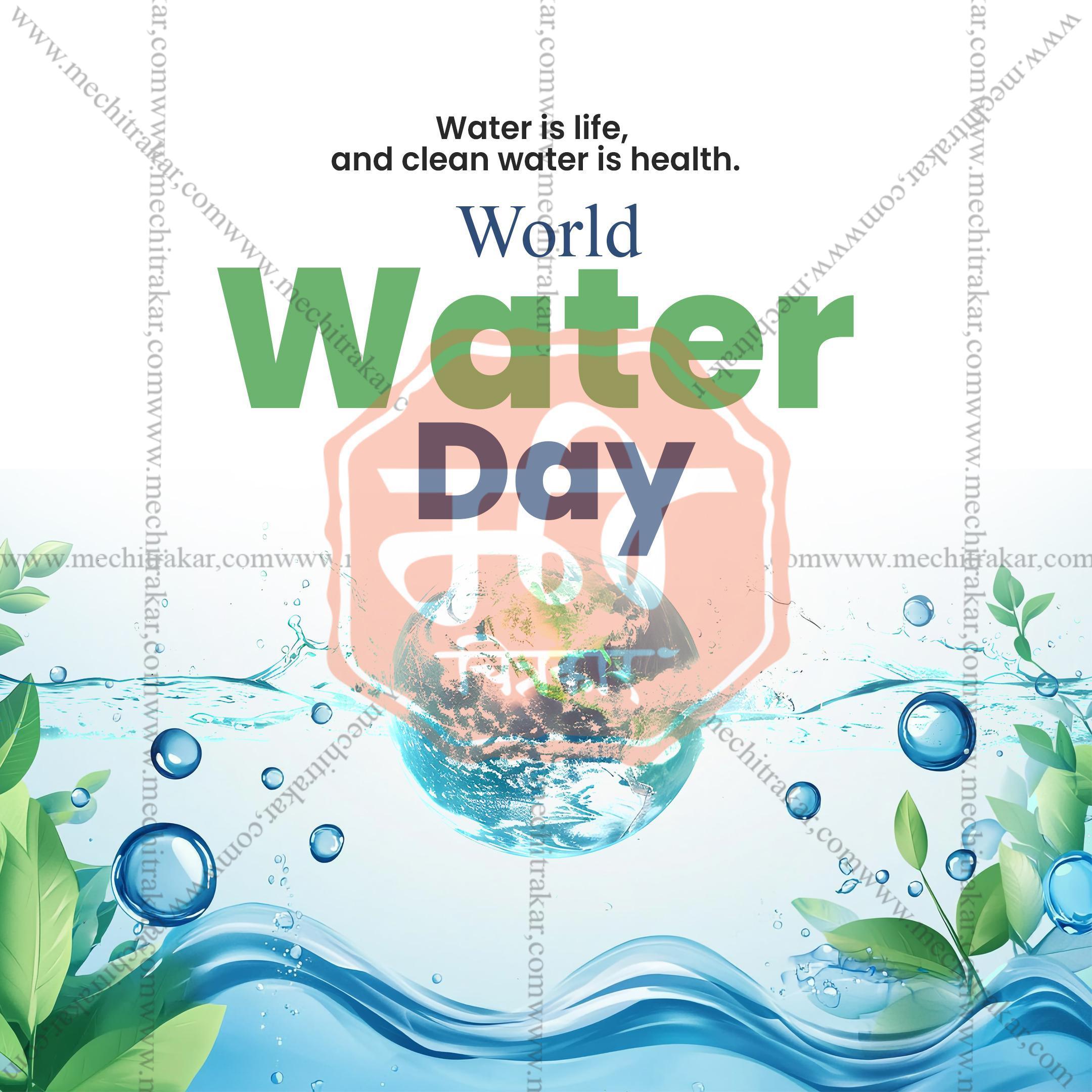 World Water Day Social Media Templates | 10 PSD Bundle No.1 (English) | Me Chitrakar-0325