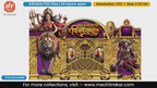 Mahishasura Mardini Vijaygatha Goddess Durga Editable PSD Pandal Decoration Template