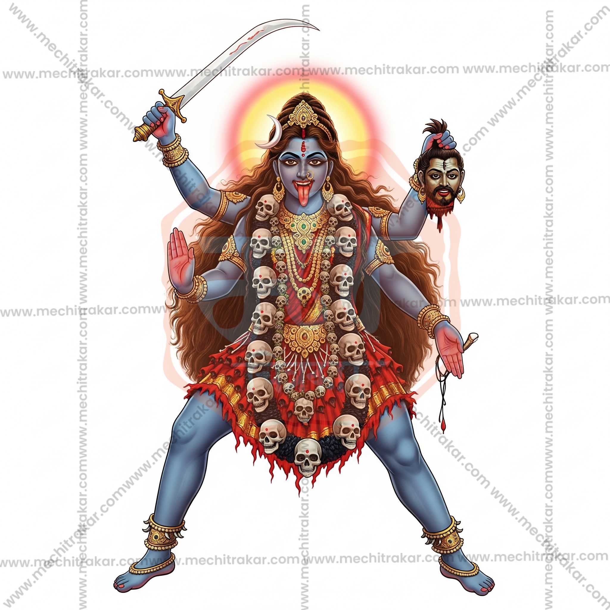 Premium Hindu Gods JPG Image Bundle – 100 High-Quality Illustrations by Mechitrakar | HGILL0625-Bundle No.1