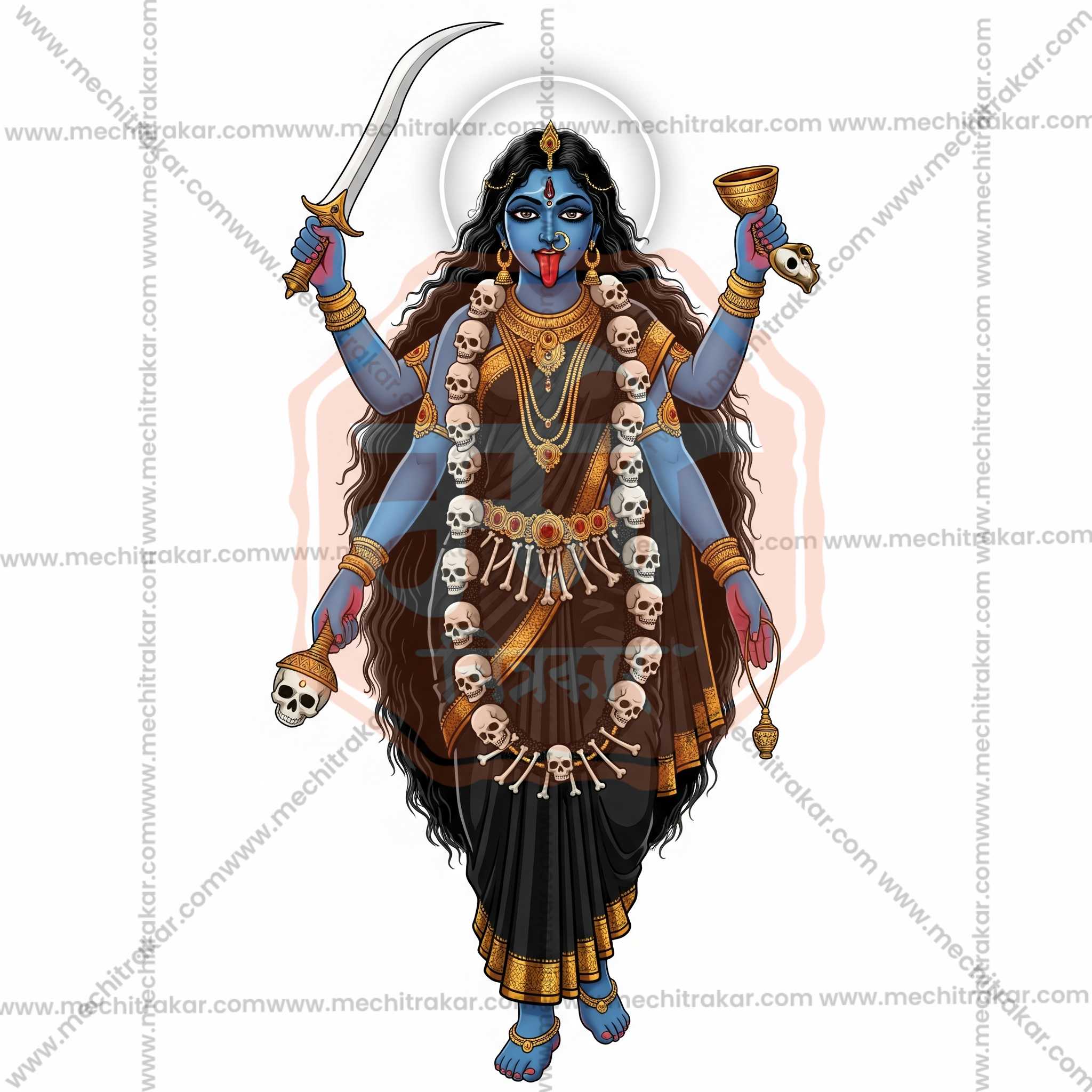 Premium Hindu Gods JPG Image Bundle – 100 High-Quality Illustrations by Mechitrakar | HGILL0625-Bundle No.1
