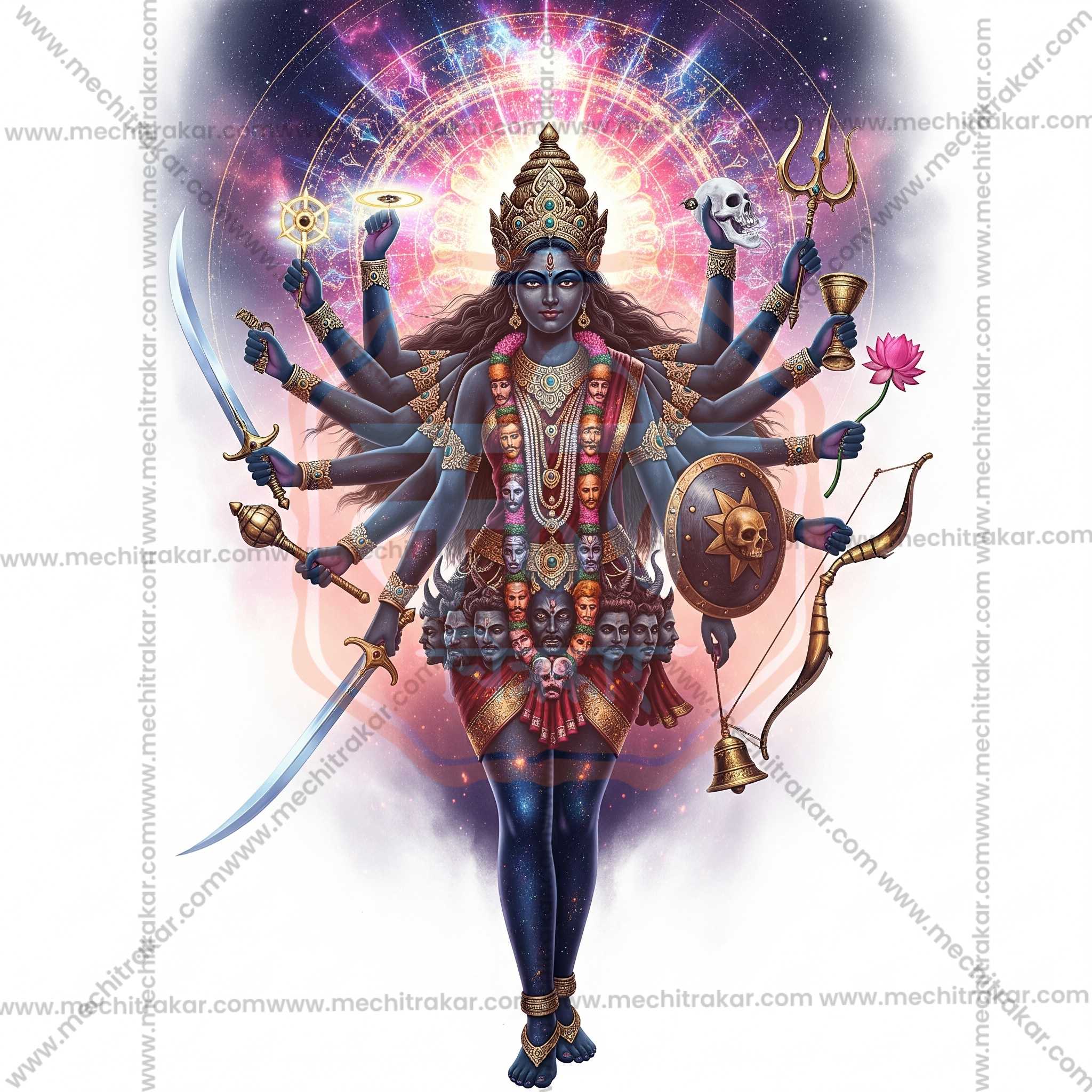 Premium Hindu Gods JPG Image Bundle – 100 High-Quality Illustrations by Mechitrakar | HGILL0625-Bundle No.1