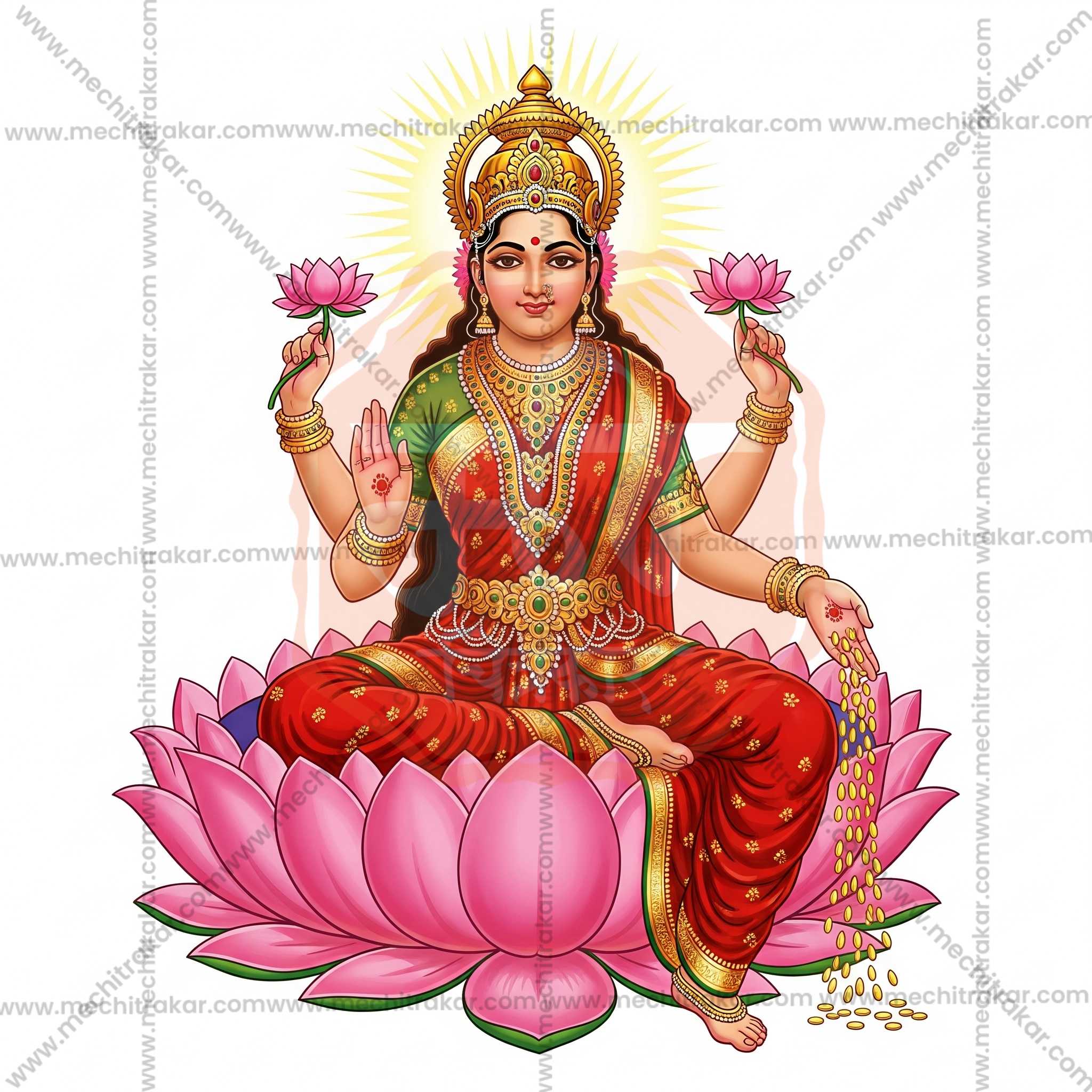 Premium Hindu Gods JPG Image Bundle – 100 High-Quality Illustrations by Mechitrakar | HGILL0625-Bundle No.1