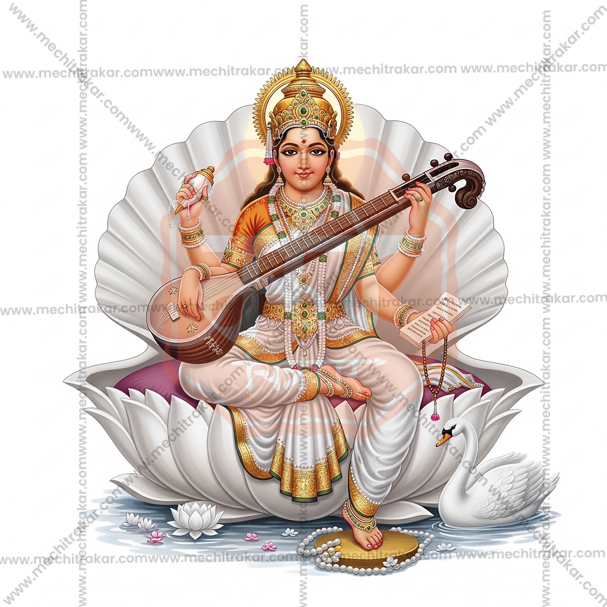 Premium Hindu Gods JPG Image Bundle – 100 High-Quality Illustrations by Mechitrakar | HGILL0625-Bundle No.1