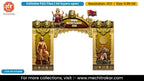 Ganesha Shivaji Maharaj Statue Lion Flag Entry Gate Editable PSD Template for Pandal Decoration