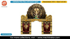 Shri Lakshmi Narasimha Majestic Lion Theme Pandal Gate Editable PSD Template