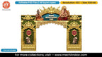 Maharshi Ved Vyas Ganesha Mahabharat Mushak Entry Gate Editable PSD Template for Pandal Decoration