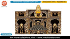 Maa Tuljabhavani Six Side Decoration Editable PSD Template | Antique Bronze Lion Court Theme Based Design for Designers