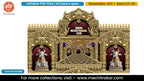 Mahakaleshwar Shiva Six Side Decoration Editable PSD Template | Golden Nandi Temple Theme Based Design for Designers