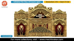 Ganpati Bappa Vighnaharta Six Side Decoration Editable PSD Template | Golden Elephant Court Theme Based Design for Designers
