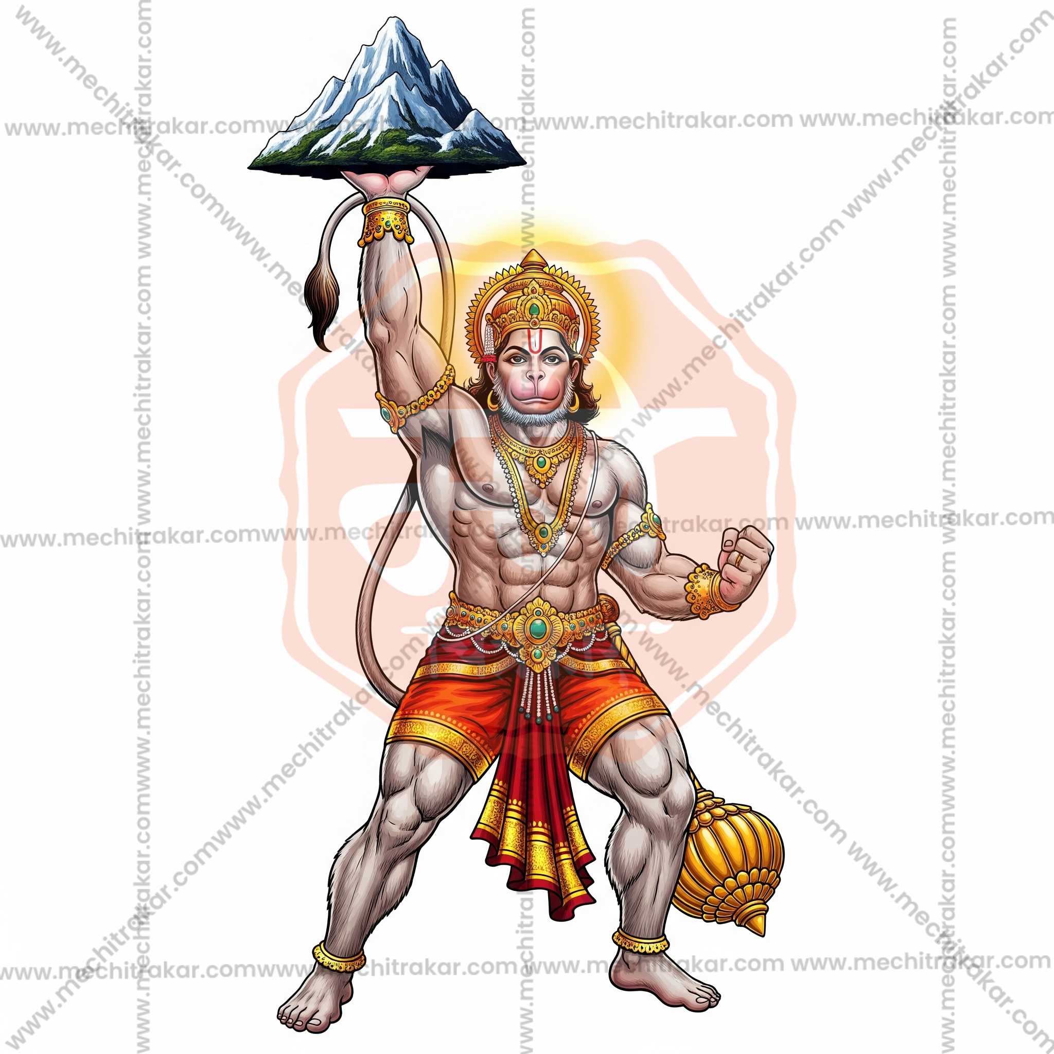 Premium Hindu Gods JPG Image Bundle – 100 High-Quality Illustrations by Mechitrakar | HGILL0625-Bundle No.1