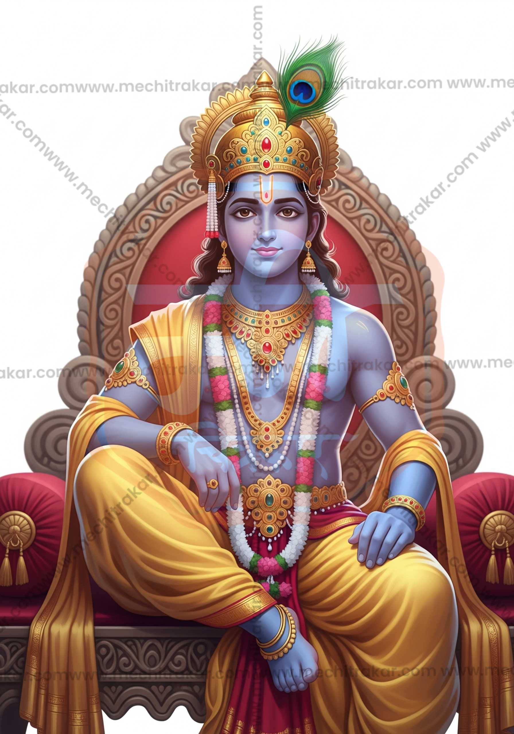 Premium Hindu Gods JPG Image Bundle – 100 High-Quality Illustrations by Mechitrakar | HGILL0625-Bundle No.1