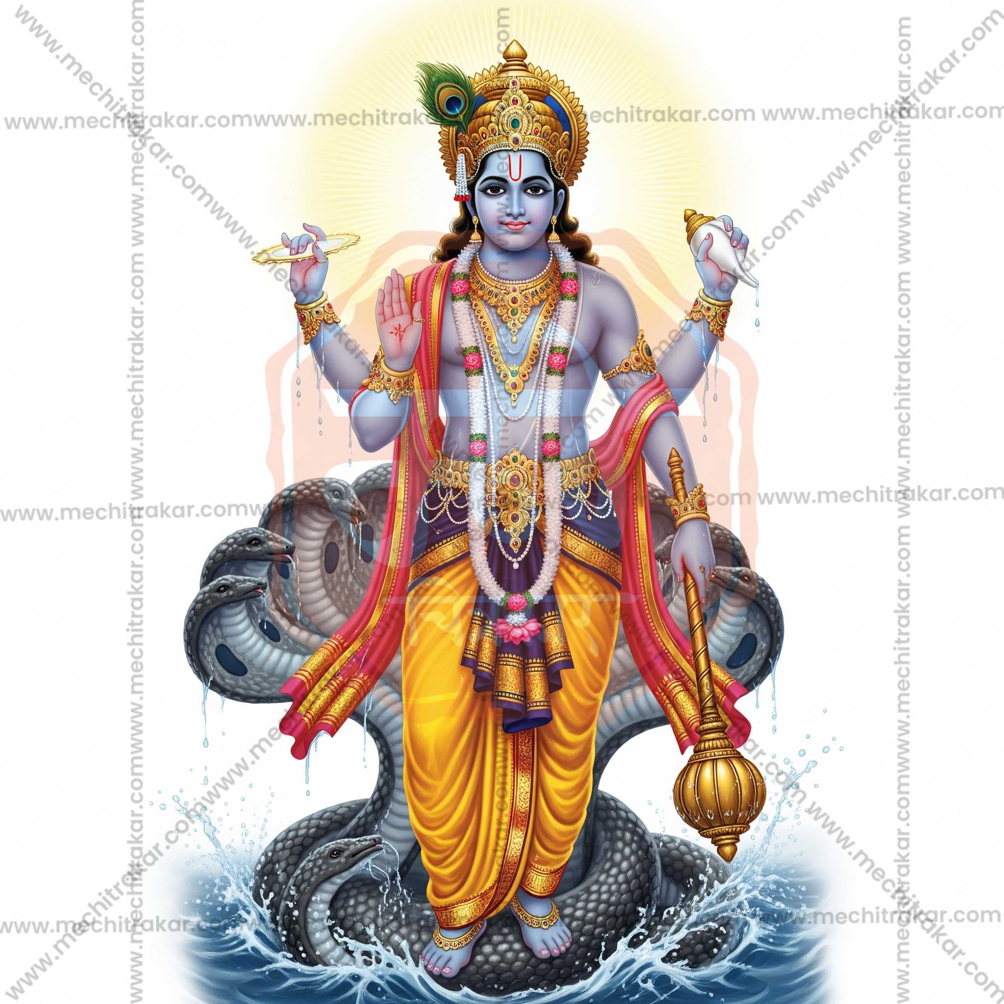 Premium Hindu Gods JPG Image Bundle – 100 High-Quality Illustrations by Mechitrakar | HGILL0625-Bundle No.1