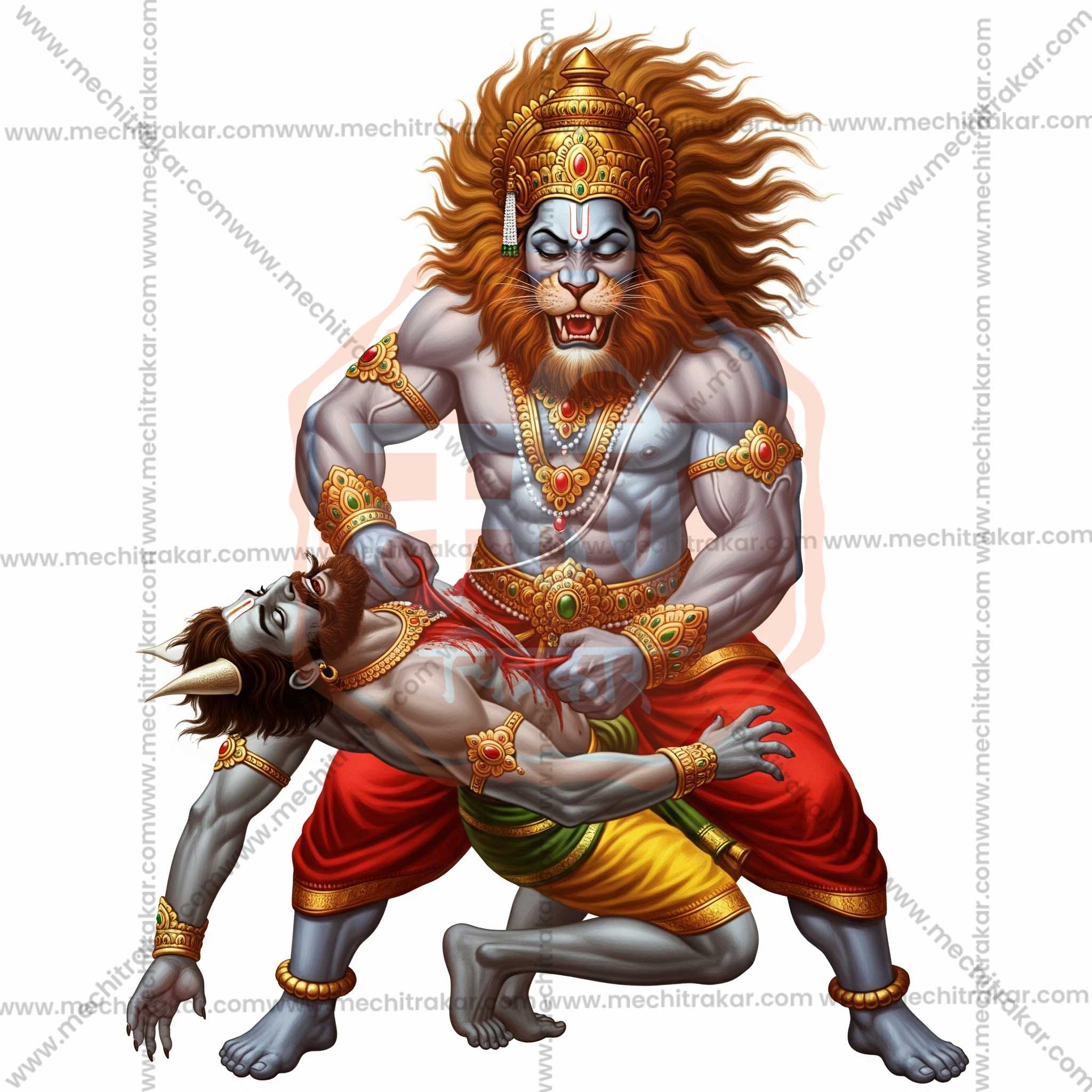 Premium Hindu Gods JPG Image Bundle – 100 High-Quality Illustrations by Mechitrakar | HGILL0625-Bundle No.1