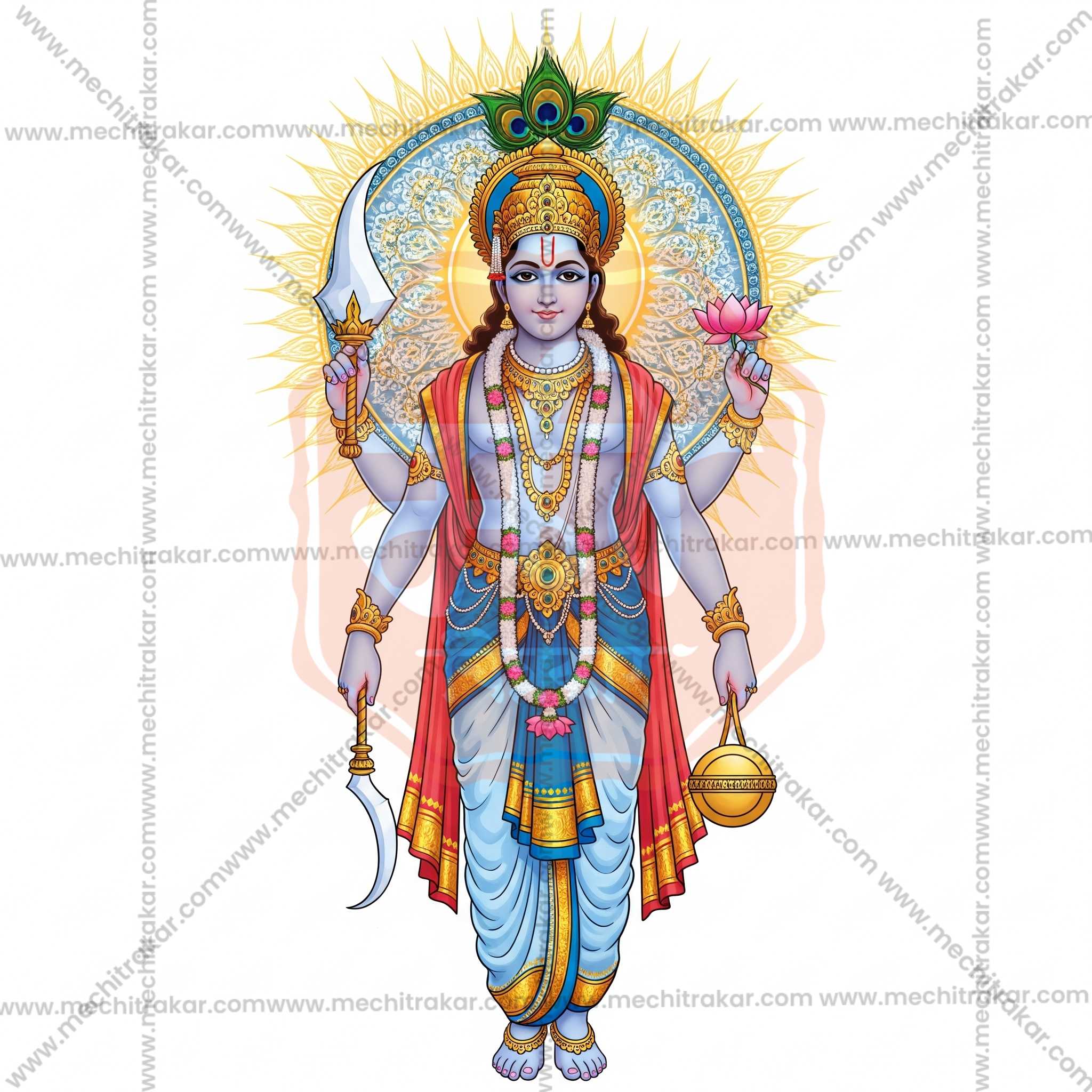 Premium Hindu Gods JPG Image Bundle – 100 High-Quality Illustrations by Mechitrakar | HGILL0625-Bundle No.1