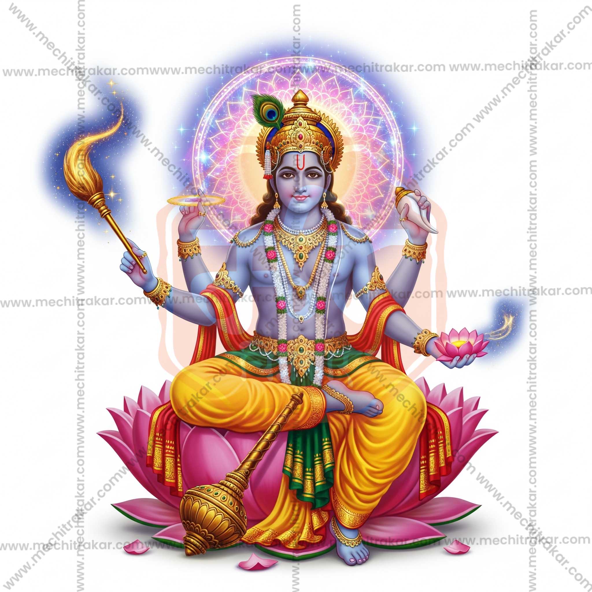 Premium Hindu Gods JPG Image Bundle – 100 High-Quality Illustrations by Mechitrakar | HGILL0625-Bundle No.1