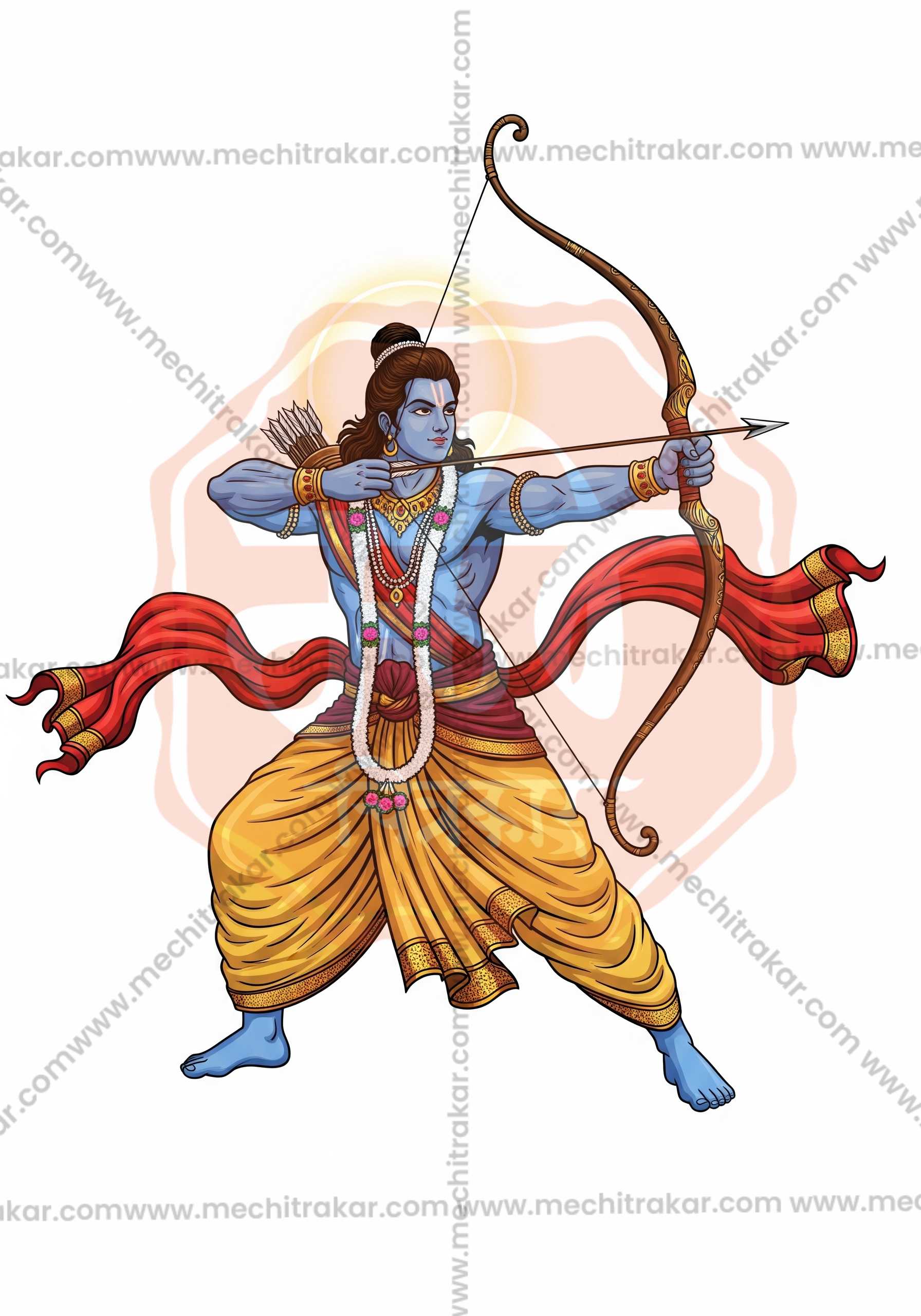 Premium Hindu Gods JPG Image Bundle – 100 High-Quality Illustrations by Mechitrakar | HGILL0625-Bundle No.1