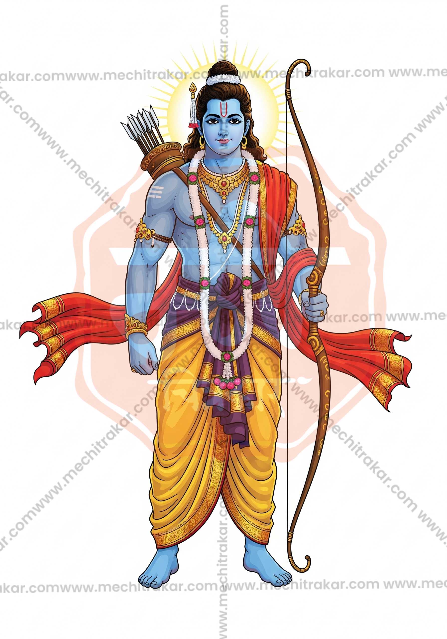 Premium Hindu Gods JPG Image Bundle – 100 High-Quality Illustrations by Mechitrakar | HGILL0625-Bundle No.1