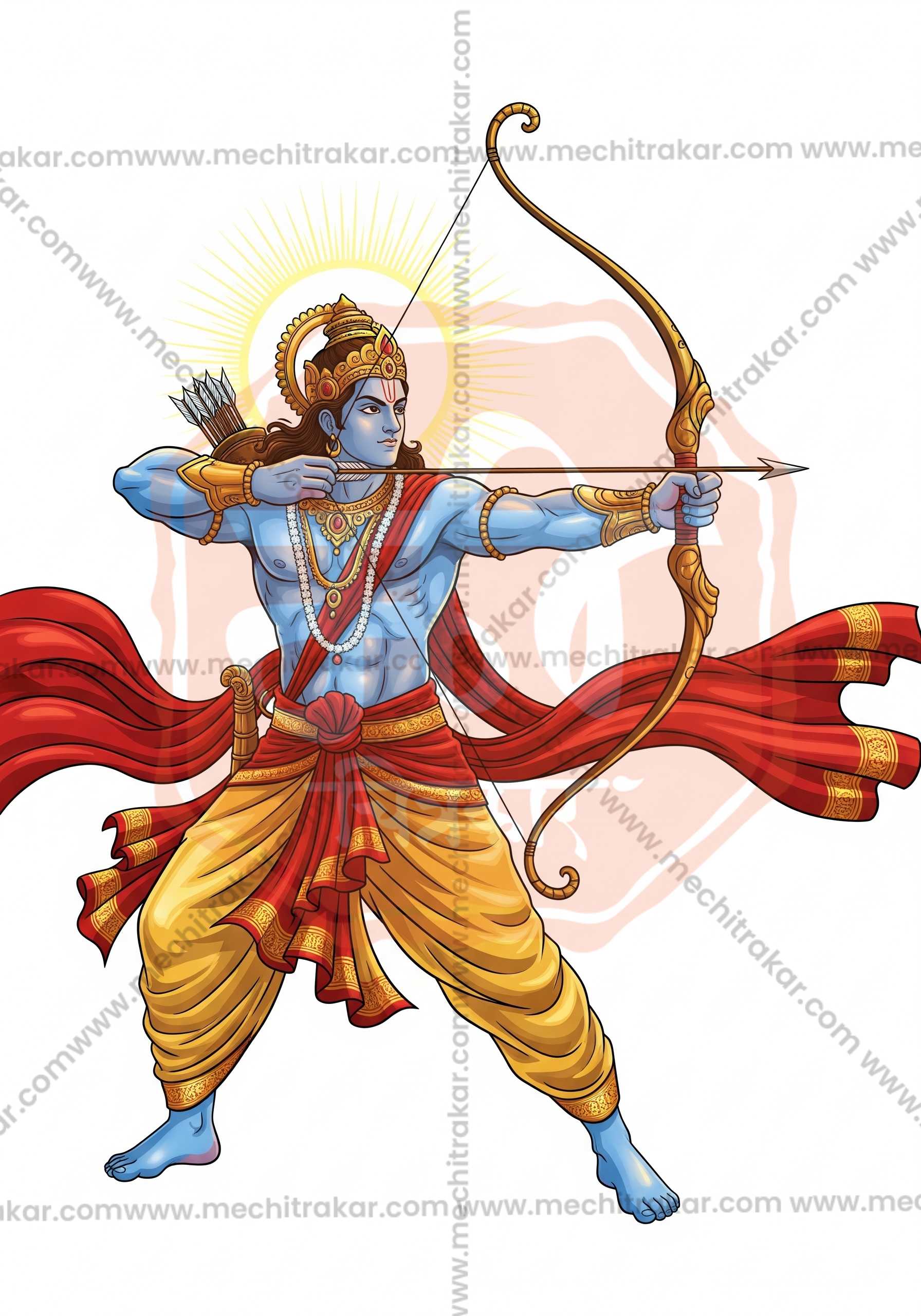 Premium Hindu Gods JPG Image Bundle – 100 High-Quality Illustrations by Mechitrakar | HGILL0625-Bundle No.1