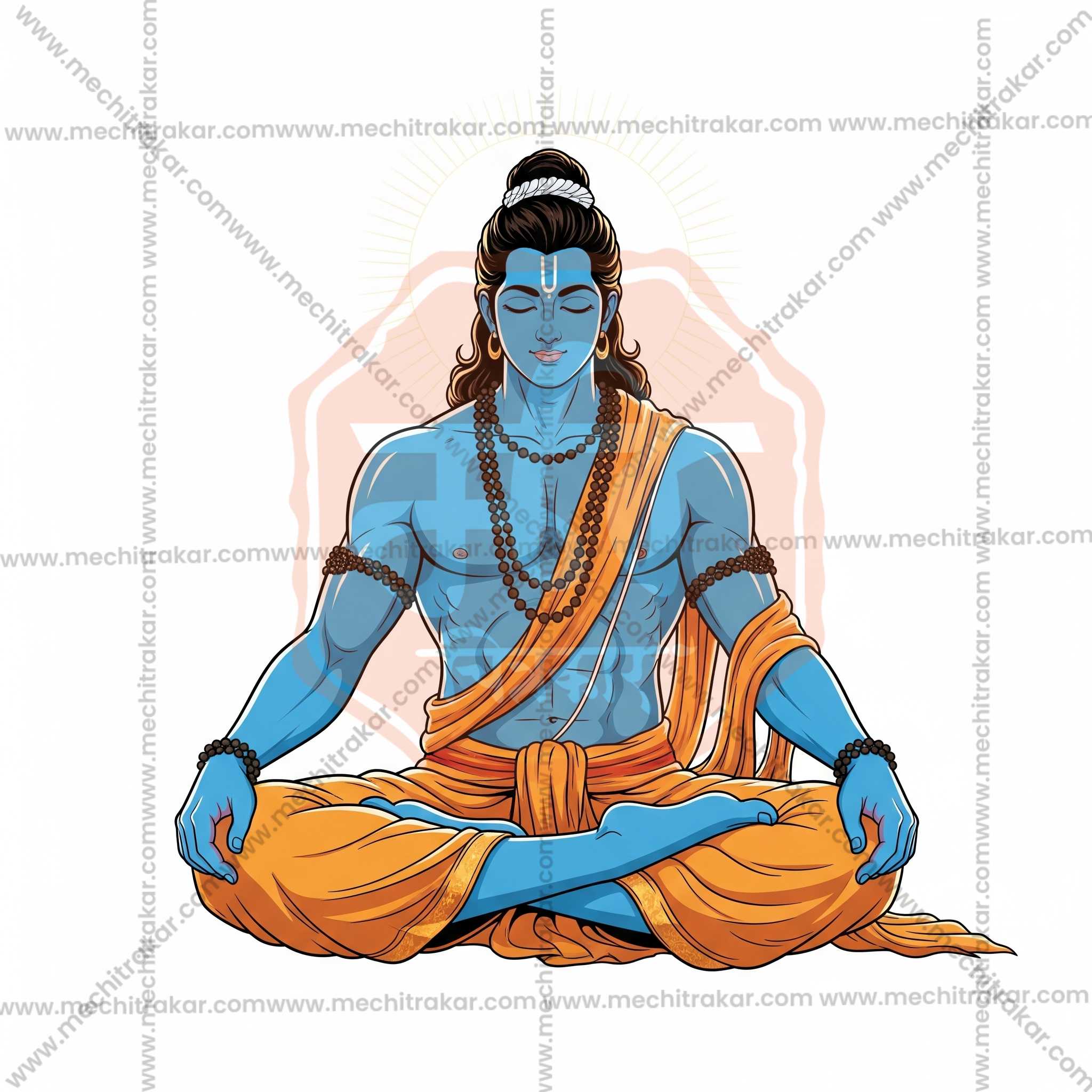 Premium Hindu Gods JPG Image Bundle – 100 High-Quality Illustrations by Mechitrakar | HGILL0625-Bundle No.1