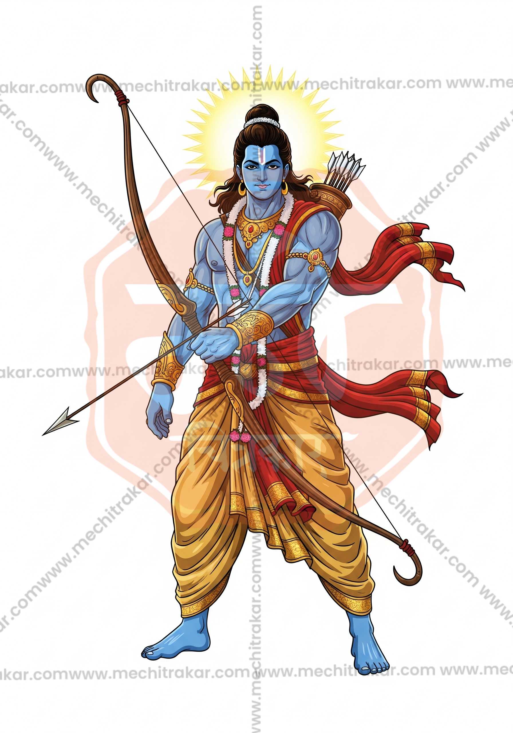 Premium Hindu Gods JPG Image Bundle – 100 High-Quality Illustrations by Mechitrakar | HGILL0625-Bundle No.1