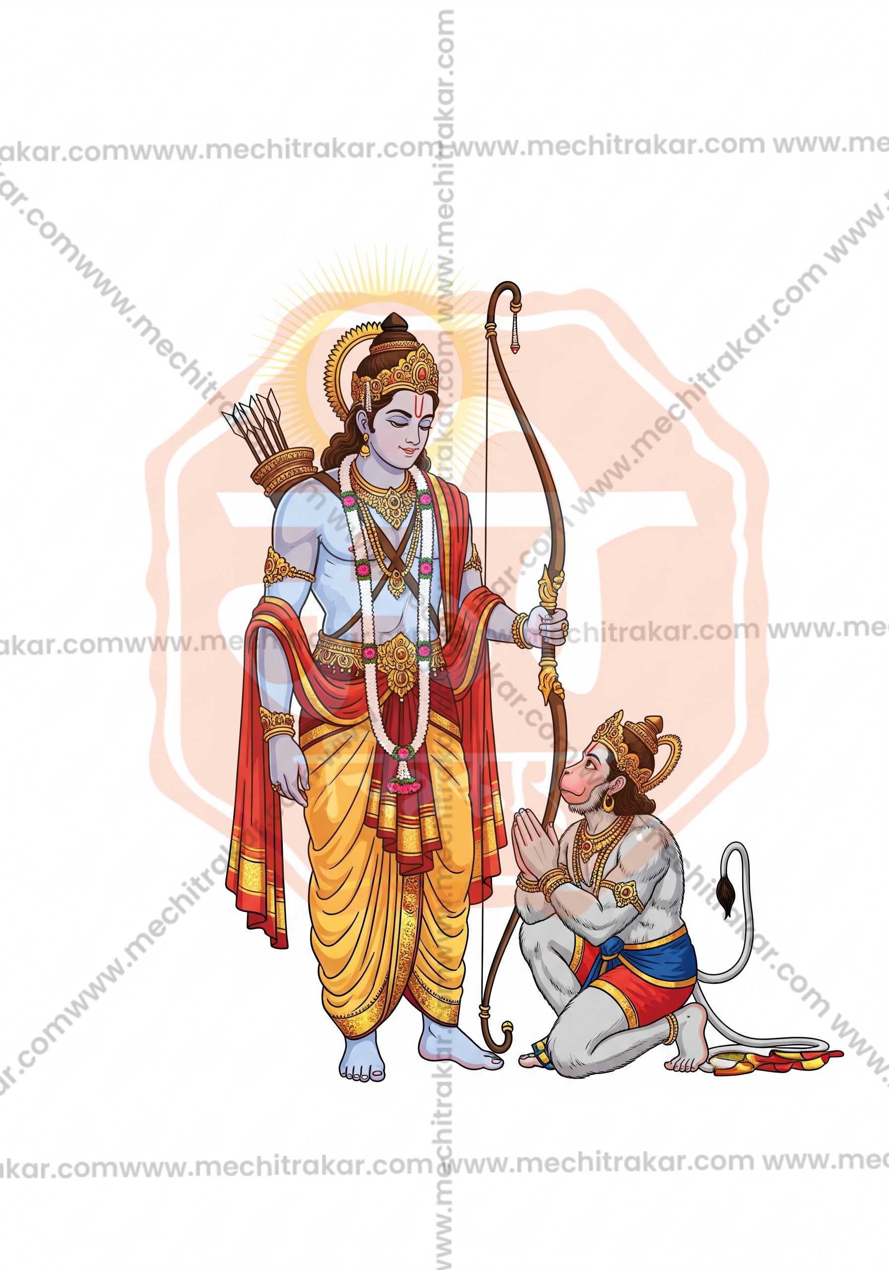 Premium Hindu Gods JPG Image Bundle – 100 High-Quality Illustrations by Mechitrakar | HGILL0625-Bundle No.1