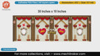 Elegant White Pillar & Swastik Wedding Backdrop - Editable PSD Template