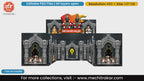 Lord Vitthal Rukmini stone temple 5 Side Decoration editable psd template with Warkari devotees