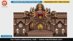 Aai Tulja Bhavani Ashtabhuja Devi Editable PSD Pandal Decoration Template