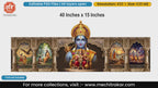 Lord Rama large face and Panchmukhi Hanuman with Ramayan scenes editable psd template for printing
