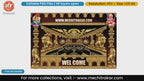 Golden Lion Naga Welcome Gate Design Editable PSD Pandal Decoration Template
