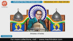 Tricolor Ashoka Chakra Dr. B.R. Ambedkar Jayanti Backdrop Editable PSD Template