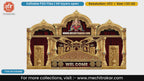 Royal Red Golden Ganesha Palace Mandap Editable PSD Template