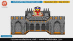 Lord Khandoba Jejuri stone architecture 5 Side Decoration editable psd template