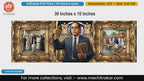 Dr. Babasaheb Ambedkar editable PSD backdrop template with golden frames and Mahad Satyagraha.