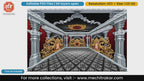 Shri Swami Samarth Grand Silver Temple Pandal Editable PSD Template for Print Media Designers