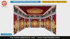 Palace setup featuring lotuses and elephants 4 Side Decoration editable psd template