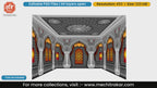Maratha grey fort with lion motifs 4 Side Decoration editable psd template