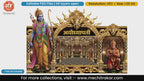 Ayodhyapati Lord Rama Editable PSD Backdrop Template for Pandal Decoration