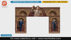 Wooden carved Dr Ambedkar Jayanti editable PSD template entry gate